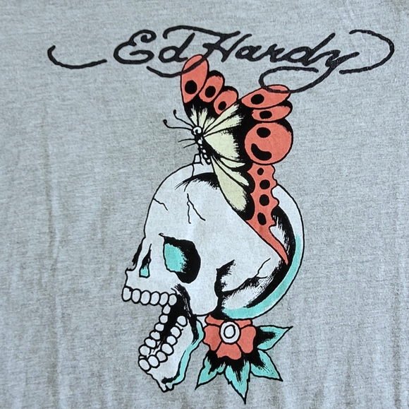 Ed Hardy Skull💀 and Butterfly🦋 Tee👕  - NWT - Picture 10 of 12